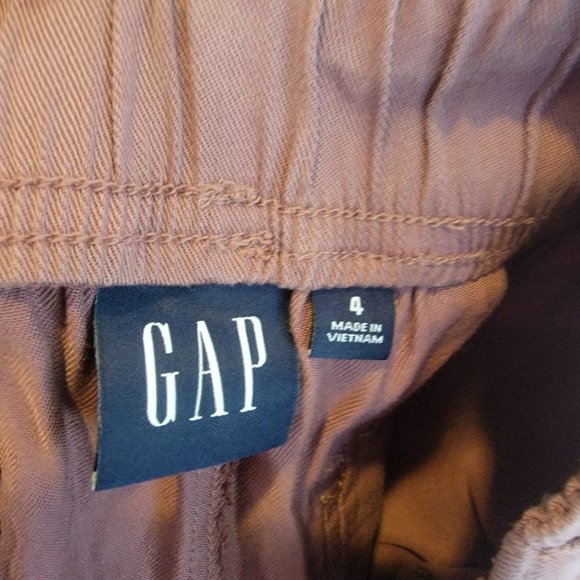 NWT Sz 4,8 Women Gap rose pink Tencel Lyocell High Rise Pull-On Pants 733615 - Picture 4 of 8